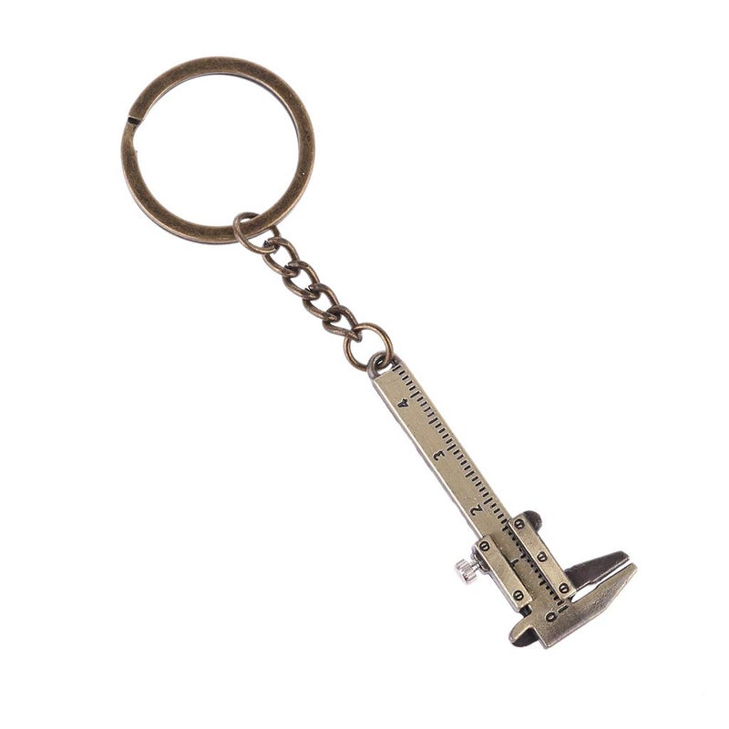 Zinc Alloy Portable Mini Vernier Caliper Keychain Tool 0 45mm Measurement - Image 4